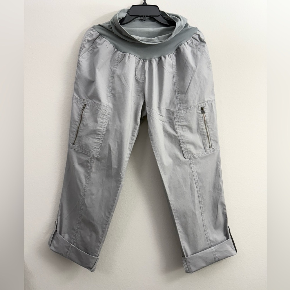 A Pea In The Pod Grey Maternity Cargo Pants